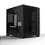 Gabinete Pcyes Forcefield Black Vulcan, Mid Tower, m-ATX, Frontal E Lateral Em Vidro Temperado, S/ Fans, Preto - Imagem 3