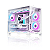 Gabinete Gamer Round5 Blast, Mini Tower, M-ATX, Aquário, Frontal e Lateral em Vidro, Branco - R5-BLAST-W-2188 - Imagem 1