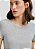 HERING  BLUSA BÁSICA FEMININA MANGA CURTA SLIM - CINZA - Imagem 2
