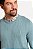 RESERVA TRICOT BASICO GOLA CARECA AZUL MINERAL - Imagem 3