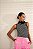 SLY BLUSA REGATA COM DECOTE CANOA EM VISCOSE LISTRADA - Imagem 3