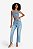 SLY CROPPED DE ALÇA COM ABOTOAMENTO FRONTAL EM DENIM - Imagem 1