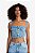SLY CROPPED DE ALÇA COM ABOTOAMENTO FRONTAL EM DENIM - Imagem 4