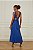 ANIMALE VESTIDO MIDI DECOTE V AMARRAÇÃO COSTAS AZUL MAZARINE - Imagem 3