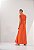 LEZ A LEZ VESTIDO TECIDO SHANTUNG CRUSH LARANJA MEXICO - Imagem 2