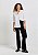 HERING CALÇA FEMININA FLARE EM VISCOSE COM ELASTANO - PRETO - Imagem 1