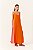 DRESS TO VESTIDO CREPE CROPPED RECORTES LATERAIS LARANJA QUEIMADO - Imagem 1