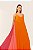 DRESS TO VESTIDO CREPE CROPPED RECORTES LATERAIS LARANJA QUEIMADO - Imagem 2