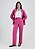 HERING CALÇA FEMININA RETA CINTURA ALTA  EM ALFAIATARIA HERING + NV - ROSA - Imagem 1