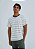 HERING CAMISETA MASCULINA MANGA CURTA FIO TINTO LISTRADA - AZUL - Imagem 2