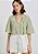 HERING BLUSA FEMININA MANGA 3/4 TEXTURIZADA  - VERDE - Imagem 1