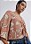 HERING BLUSA FEMININA ESTAMPADA COM FRANZIDO EM VISCOLINHO - MARSALA - Imagem 1