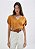 HERING BLUSA FEMININA MANGA CURTA EM VISCOSE MAQUINETADA - MARROM - Imagem 1