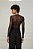 ANIMALE BLUSA SEGUNDA PELE TULE FLOC PRETO - Imagem 3