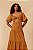 DRESS TO VESTIDO MIDI FRANZIDOS BEGE CAPPUCCINO - Imagem 1