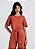 HERING BLUSA FEMININA MANGA EVASÊ EM VISCOSE CREPONADA - TERRACOTA - Imagem 1