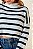 MYPLACE BLUSA LISTRAS GOLA ALTA TRICOT OFF/PRETO - Imagem 2