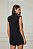ANIMALE COLETE EM CREPE COM MARTINGALE PRETO - Imagem 3