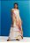 CACAY VESTIDO LONGO DETALHE ARGOLA ESTAMPADO BELIZE  -BEGE - Imagem 1