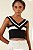 MYPLACE CROPPED TRICOT LISTRA PRETO / CREME - Imagem 4