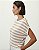 SHOULDER BLUSA MALHA ELÁSTICO BARRA LISTRA - Imagem 1