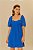 FARM VESTIDO CURTO MANGAS BUFANTES AZUL KRABI - Imagem 1