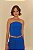FARM BLUSA CORSELET PESPONTO AZUL KRABI - Imagem 1