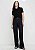 DZARM CALÇA JEANS WIDE LEG CINURA ALTA COM ELASTANO - PRETO - Imagem 1