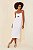 MYPLACE VESTIDO LINHO MIDI BRANCO - Imagem 1
