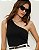SHOULDER TOP ASSIMÉTRICO PRETO 360 - Imagem 1