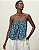 SHOULDER BLUSA ALÇA FINA FLORAL MAR FLORAL - Imagem 3