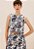 CACAY BLUSA CROPPED TACO LATERAL ESTAMPADA MAR - Imagem 1
