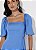 SOMMER VESTIDO CURTO DECOTE RETO COM RECORTES - Imagem 1