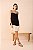 DRESS TO VESTIDO CURTO CREPE BICOLOR MARIAS PRETO/BEGE GRAO - Imagem 1