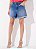 SOMMER SHORT JEANS ESTONADO  BOYFRIEND BARRA A FIO - Imagem 1