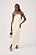 DRESS TO VESTIDO MIDI LINHO LASTEX COSTAS BEGE GRÃO - Imagem 2