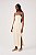 DRESS TO VESTIDO MIDI LINHO LASTEX COSTAS BEGE GRÃO - Imagem 3