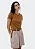 HERING BLUSA BÁSICA FEMININA MANGA CURTA SLIM WORLD - MARROM - Imagem 1