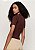 DZARM BLUSA CANELADA DECOTE REDONDO - BURGUNDY - Imagem 3