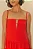 FARM VESTIDO LONGO RECORTES - VERMELHO MELANCIA - Imagem 3