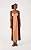 DRESS TO VESTIDO LINHO MIDI BICOLOR - MARROM CAFEINA / BEGE LEME - Imagem 2