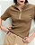 SHOULDER BLUSA TRICOT BICOLOR ZIPER  BEGE 360 - Imagem 4
