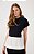 DRESS TO T-SHIRT BATA MALHA COM TECIDO PRETO/OFF WHITE - Imagem 3