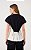 DRESS TO T-SHIRT BATA MALHA COM TECIDO PRETO/OFF WHITE - Imagem 5