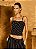 ISY BLUSA LINHO LISTRADA - PRETO/OFF - Imagem 1