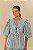 FARM BLUSA MANGAS LISTRA BICOLOR - AZUL ASTER - Imagem 1