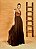 ISY VESTIDO LINHO LONGO  BUSTO ESTRUTURADO - MARROM MALFITANO - Imagem 1