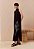 CACAY VESTIDO LONGO GOLA ALTA SILK FOLHAGEM - Imagem 1