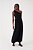 DRESS TO VESTIDO LONGO LINHO CINTURA DESLOCADA - PRETO - Imagem 3