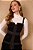 DRESS TO CORSELET SARJA PESPONTOS - PRETO - Imagem 1
